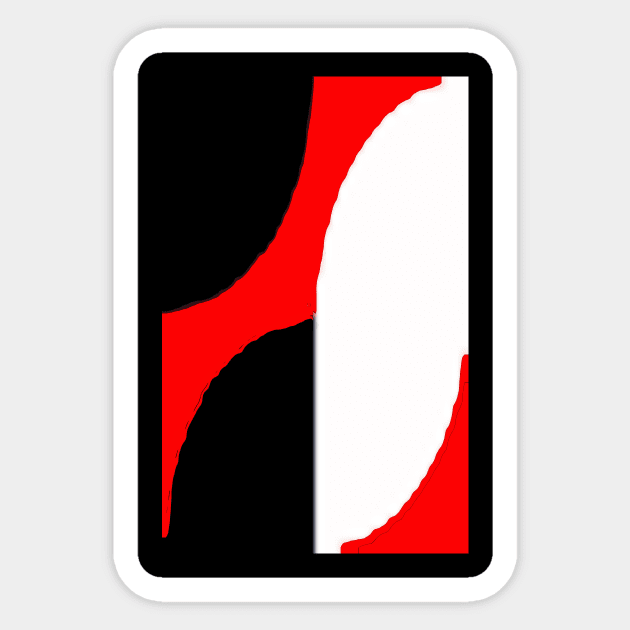 black and white red Sticker by Grazia